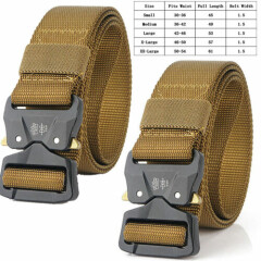 Tactical Waist Belt Nylon Webbing Military Train Strap Quick Release Buckle New