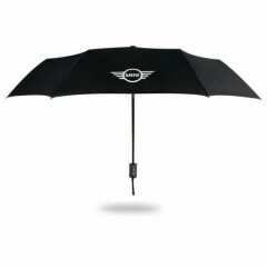Folding Automatic Car Mini Cooper Black Umbrella Compact Travel Men Women 