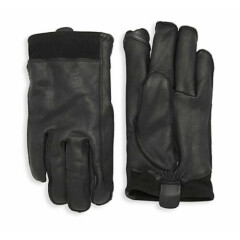 UGG Gloves Tech Smart Gibson Leather Suede Black Medium