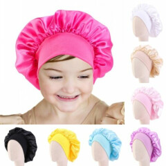 Baby Kid Satin Sleep Hat Hair Care Night Cap Beanie Turban Child Girls Headscarf