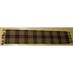 Ralph Lauren Polo 100% Laine Wool made In England Plaid Scarf 