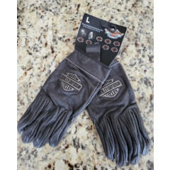 Harley-Davidson Men L Distressed Leather Gloves Full Finger 98208-16VM New
