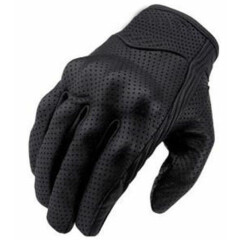 NEW SHORT STYLE PREMIUM A GRADE PERFORATED SUMMER MOTORCYCLE GLOVES size S-3XL