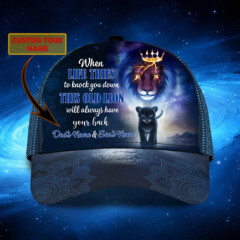 Personalized Dad To Son This Old Lion Will Always Have Ur Back Baseball Cap