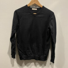 Zara Knitwear Girl's Black Long Sleeve Sweater Size 11-12 152 cm 100% Cotton
