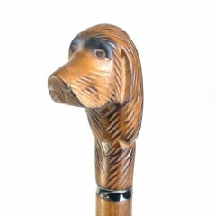 Imported Italian Dog Shape Replacement Handle for Umbrellas or Walking Stick 