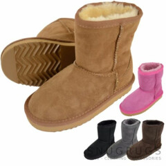 Children / Kids / Boys / Girls Full Sheepskin Boots / Booties