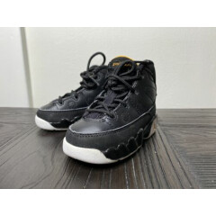 DS 2010 Air Jordan 9 Retro TD "Black/ Citrus" sz 4.5c Toddler Infant Baby Shoes