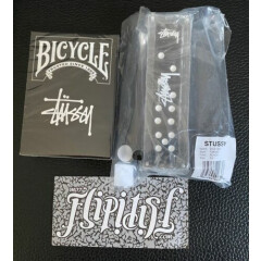 NEW LOT STUSSY DICE SET BICYCLE PLAYING CARDS CASINO LIMITED EDITION RARE VTG