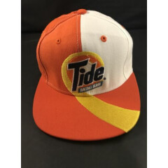 VTG Tide Racing Team Swirl Embroidered NASCAR Colorblock Made USA Snapback Hat