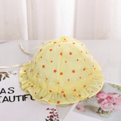Baby Girls Floppy Sun Hat with Wide Brim Polka Dot Sun Protection Cap Summer