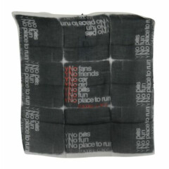 CoSTUME NATIONAL C'N'C Scarf Dark Gray Wool Foulard Branded 65x65cm RRP $200