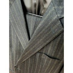 Men's EMILIOYUSTE Dark Brown Suit 2 Button/36 Pant Size