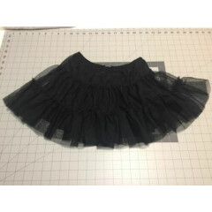 LILY BLEU S/7 XL/16 Girls Skirt Black Elastic Waist Dress Up Ballet Dancing 