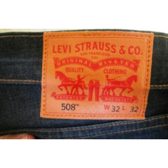 Levis 508 Size W32 L32 Dark Blue Faded- In Very Good Condition