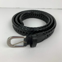 Black Leather Size 44 Belt
