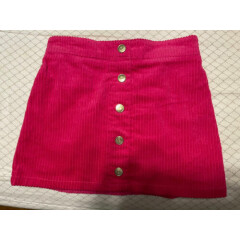 Isaac Mizrahi Corduroy Skirt Hot Pink Girls Size 5/6 