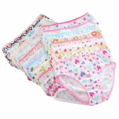 6pcs Toddler Girls Underpants Soft Cotton Panties Kids Underwear Short Briefs
