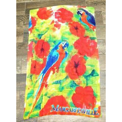 NEW Jimmy Buffetts Margaritaville Parrot & Hibiscus Scarf