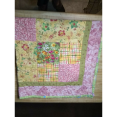 Vintage Unbranded Baby Girl 100% Cotton Exterior Floral Reversible Comforter