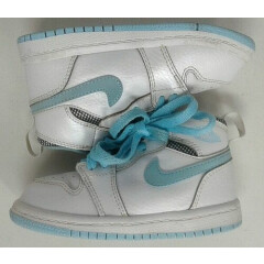 Nike Air Jordan 705324-106 High Tops White/Blue/Silver Toddler Unisex Size 8c