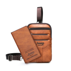 JEEP BULUO Multi-Function Small Sling Chest Crossbody Casual Messenger Men Bag 