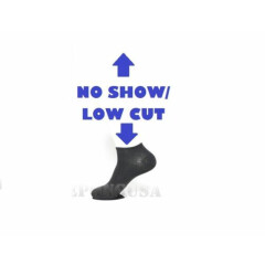 6-8 Junior Teen Boys Girls Low Ankle No Show Comfort Black Socks Cotton Spandex