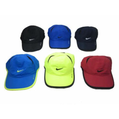 Nike Boys Featherlight Dri Fit Cap Toddler Little Kids Hat Lid White Black Blue