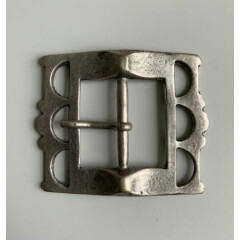 Rare, Vintage,old silver plaited Bespoke,centre bar belt buckle.Made in Italy.