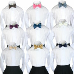 Satin Bow Tie for Baby Toddler Kid Teen Boy Formal Tuxedo Suit 9 color Selection