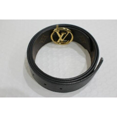 Louis Vuitton Circle 35mm Reversible Belt Black Monogram M9935 85/34