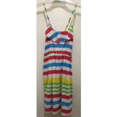 Bobbie Brooks Girls Dress Sundress Sz L NWT - Multi Color Striped