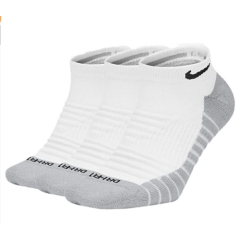 Nike Men’s Everyday Max Cushioned No Show Socks 3 Pair XL SX6964 100 White