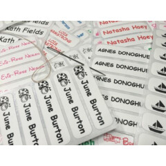 Sew In /Iron On Personalised Name Labels Tapes for School Uniform/Clothing
