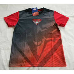 Essendon Bombers AFL AF7997 W21 Boys Youth Sublimated Print T Shirt Size 12 New