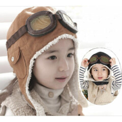 New Warm Baby Kid Toddler Boys Girls Winter Earflap Pilot Cap Aviator Hat Beanie