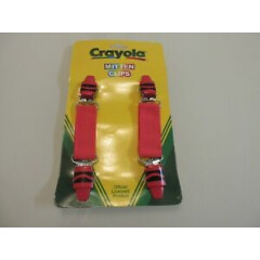 NWT Crayola RED Toddler Girls Boys Mitten Clips for Glove Gloves or Mitts