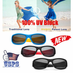 Polarized Kids Sunglasses Boys Girls Children Flexible Glasses UV Block TBN USA