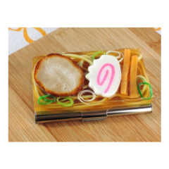 Food Sample Ramen Noodle Business Card Case Goods Real Elaborate Handmade