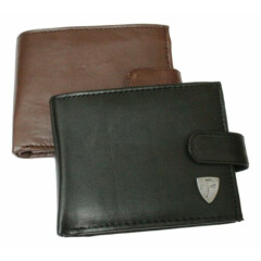 Templar Shield Leather Wallet BLACK or BROWN 367