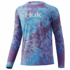 30% Off HUK Youth Tie Dye Pursuit - Fishing Shirt -Pick Color/Size-Free Ship