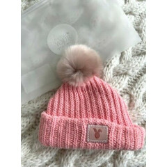 LOVE YOUR MELON x Disney Winnie The Pooh Knit Baby Beanie Hat Pink