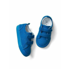 New-Size 11-Toddler Boys-GAP-Classic Trainer-Blue Streak-Fasten Straps Sneaker
