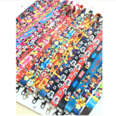 50 pcs Mix mickey minnie Neck Strap Lanyard Keychain For Phone Card Badge Holder