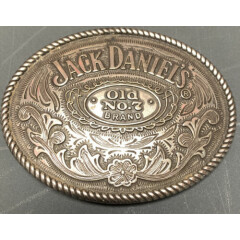 Vintage Western Style Jack Daniels Belt Buckle / Old #7 Brand Hipster