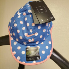 Nike Toddler Featherlight Dri Fit baseball cap NWT Blue/Melon Unisex