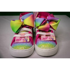 Jojo Siwa Sz 12 Rainbow Bow Sparkle Casual Sneakers Shoes