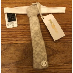Roberto Cavalli Baby Boys Beige And Cream Wool Neck Tie Perfect For Holiday