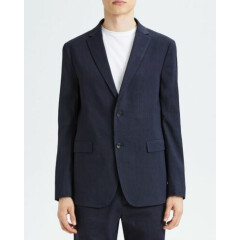 Theory Men's Crunch Linen Unconstructed Blazer Jacket In Eclipse SZ.36 NWT$495