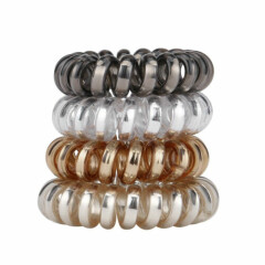 10Pcs Spiral Coil Hair Ties for Any Occasions Daily Wear Parties Girls Women